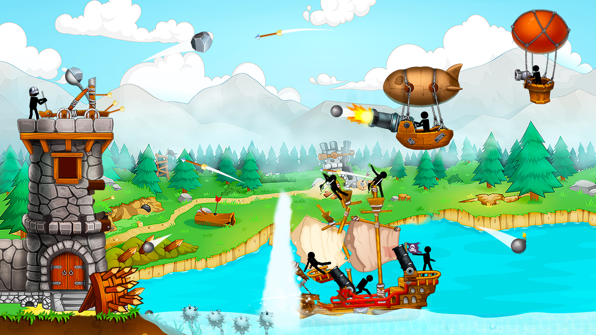 Télécharger The Catapult: Stickman Pirates pour Android gratuit.