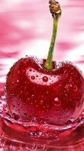 Télécharger une image Fruits,Eau,Nourriture,Cerise,Drops pour le portable gratuitement.