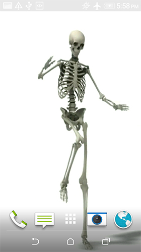 Squelette dansant  - télécharger gratuit un fond d'écran animé Fantasy pour le portable.