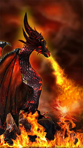 Dragon ignivome 3D  - télécharger gratuit un fond d'écran animé Fantasy pour le portable.