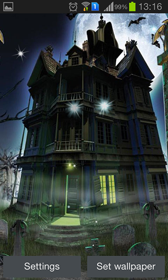 La capture d'écran Maison avec les fantômes pour le portable et la tablette.