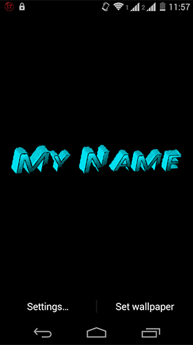 Mon nom 3D 