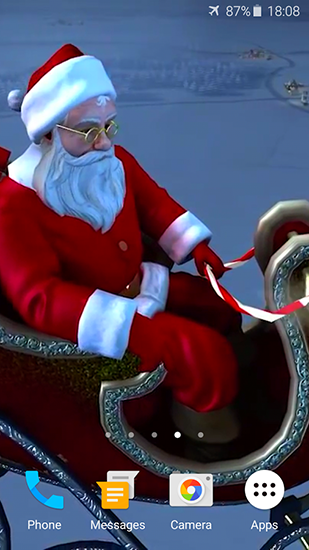 La capture d'écran Santa Claus 3D pour le portable et la tablette.