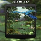Outre le fond d'écran animé Sons des dauphins  pour Android téléchargez l'apk gratuit de screensaver Forêt tropique 3D .