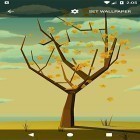 Outre le fond d'écran animé Rose  pour Android téléchargez l'apk gratuit de screensaver Arbre avec des feuilles tombantes .