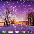Outre le fond d'écran animé Image dynamique   pour Android téléchargez l'apk gratuit de screensaver Chute de neige d'hiver .