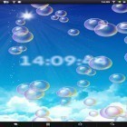 Outre le fond d'écran animé Hiver et neige pour Android téléchargez l'apk gratuit de screensaver Bulles et temps.