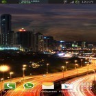 Outre le fond d'écran animé Maillage   pour Android téléchargez l'apk gratuit de screensaver La ville nocturne .
