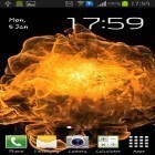 Outre le fond d'écran animé Mon nom 3D  pour Android téléchargez l'apk gratuit de screensaver Explosion du feu .