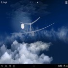 Outre le fond d'écran animé Lumière   pour Android téléchargez l'apk gratuit de screensaver Vol dans les nuages 3D.