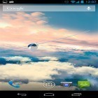 Outre le fond d'écran animé Vie de musique  pour Android téléchargez l'apk gratuit de screensaver Un planeur dans les nuages .