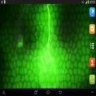 Outre le fond d'écran animé Galaxie de particules liquides  pour Android téléchargez l'apk gratuit de screensaver Néon vert.