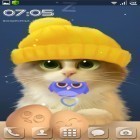 Outre le fond d'écran animé Vives couleurs   pour Android téléchargez l'apk gratuit de screensaver Le chaton Tummy.