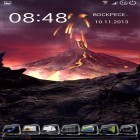 Outre le fond d'écran animé Herbe d'hiver pour Android téléchargez l'apk gratuit de screensaver Le volcan 3D.
