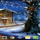 Outre le fond d'écran animé Dessins manuels: Cristal de neige pour Android téléchargez l'apk gratuit de screensaver Nuit de Noël .